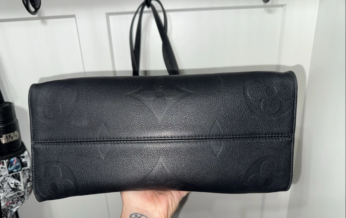 Louis Vuitton On the Go Black mm Monogram Empreinte Bag