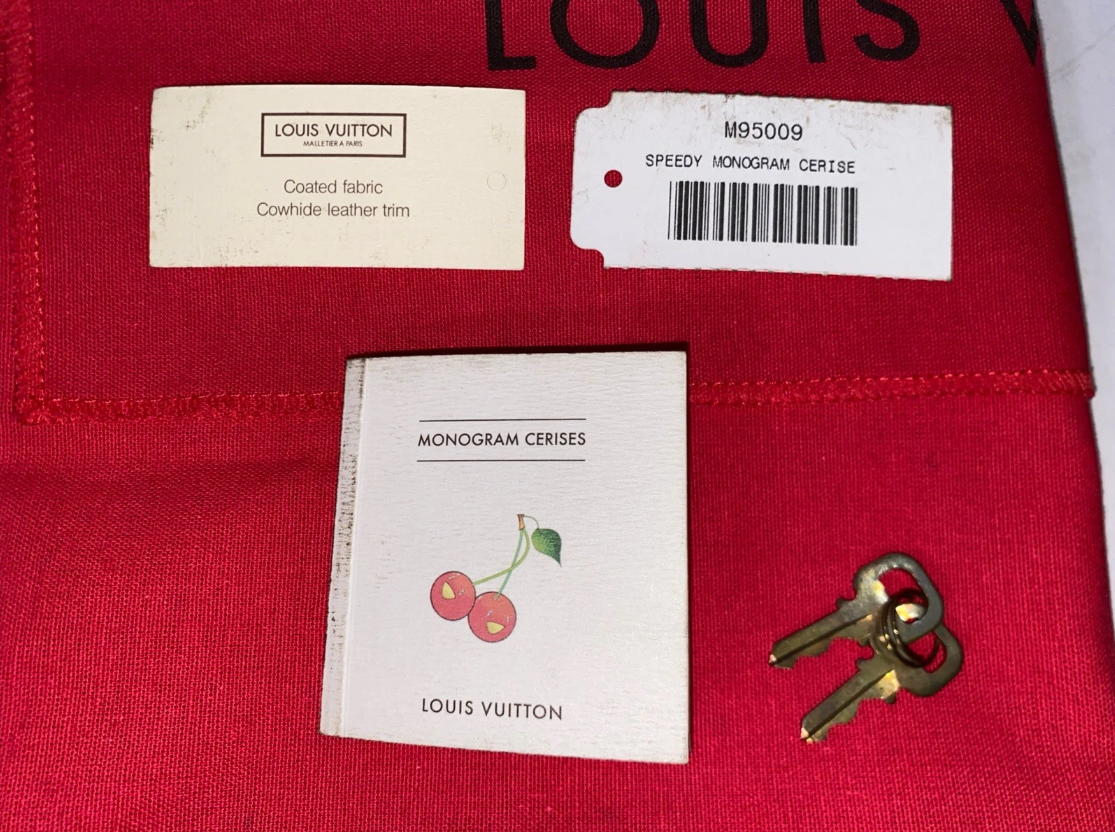 Louis Vuitton SPEEDY MONOGRAM Cherry Murakami CERISE BAG M95009