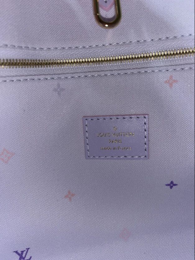 LOUIS VUITTON On The Go PM Monogram Coated Canvas Tote Sunrise Pastel