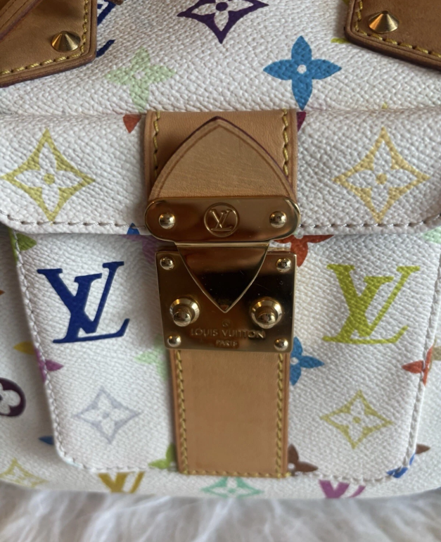 Louis Vuitton Takashi Murakami Multicolor Speedy 30 Monogram White Limited