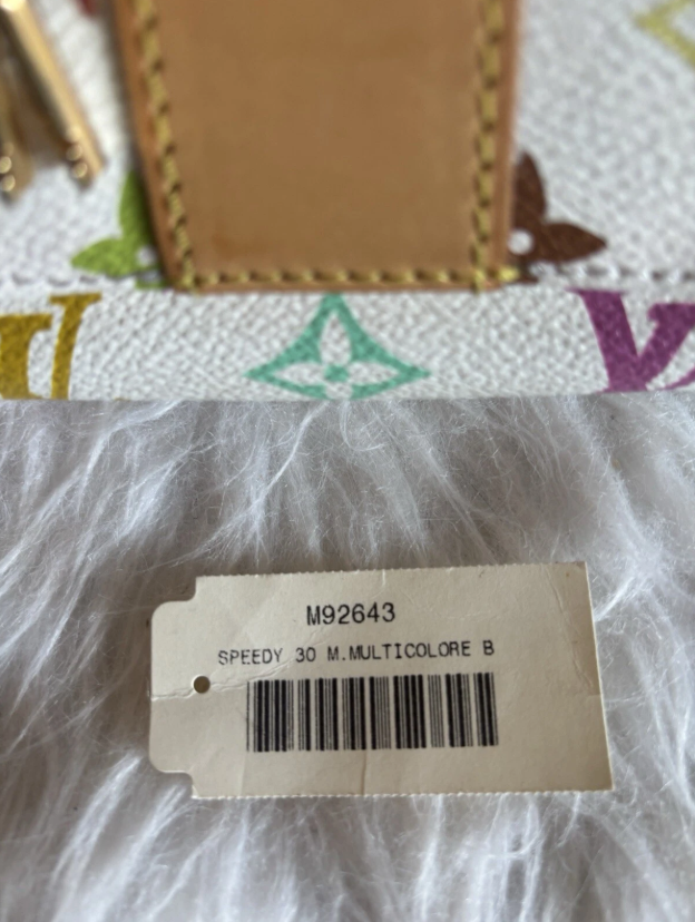 Louis Vuitton Takashi Murakami Multicolor Speedy 30 Monogram White Limited