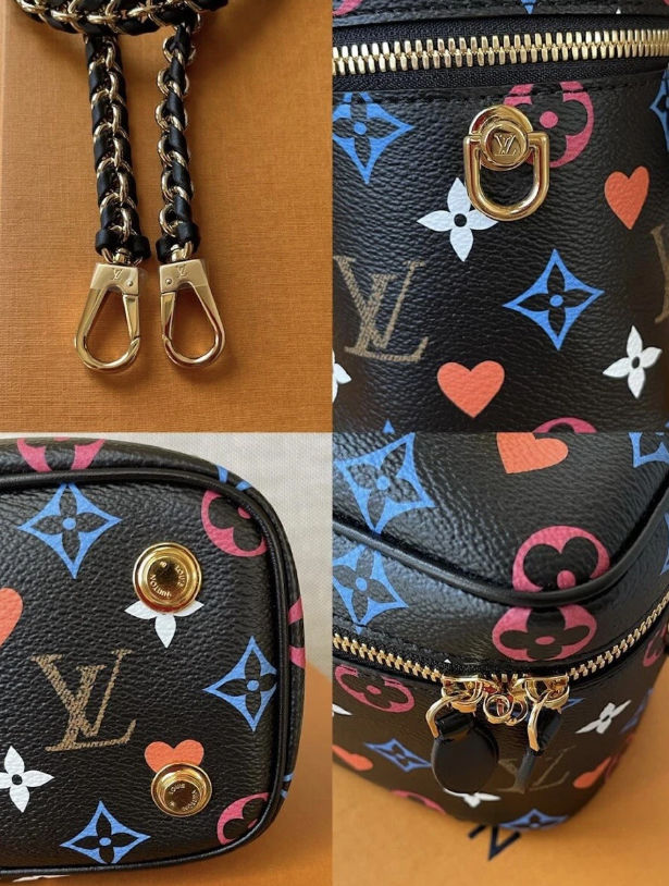 Louis Vuitton Game on Vanity Black Multicolor bag