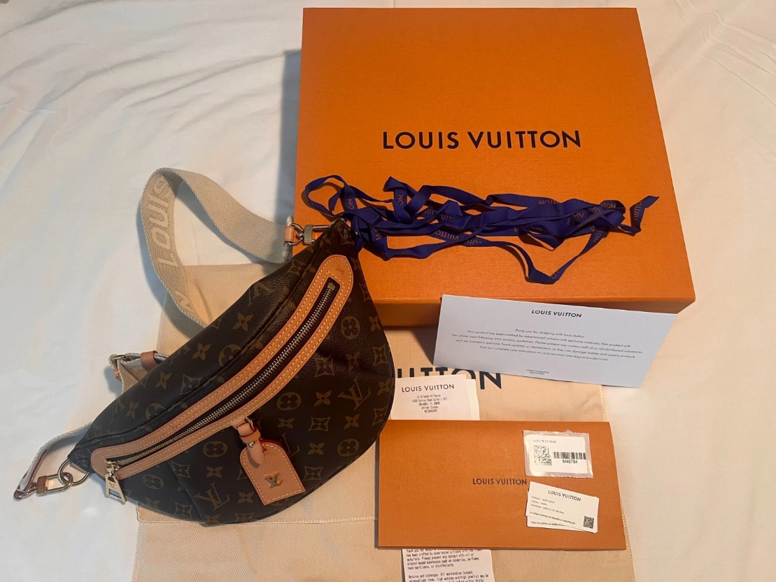 Louis Vuitton High Rise Bum Bag Monogram Canvas