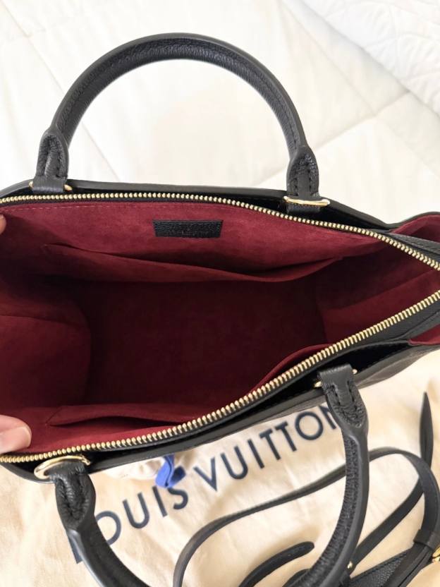 Louis Vuitton Petit Palais In Black Monogram Empreinte Leather