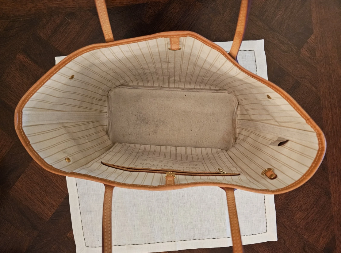 Louis Vuitton Neverfull MM Tote Damier Azur