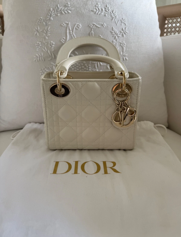 Mini Lady Dior Bag Latte, Christian Dior
