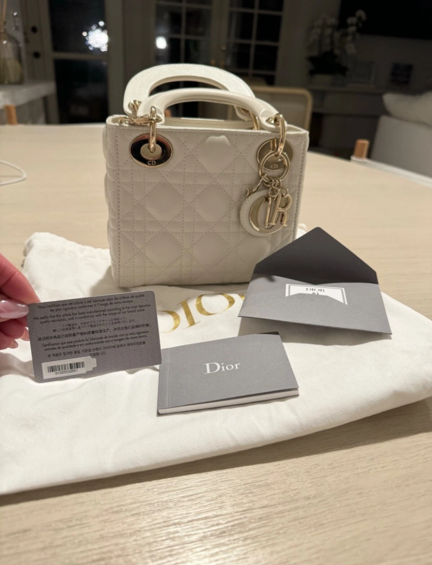 Mini Lady Dior Bag Latte, Christian Dior