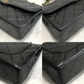 CHANEL CC Paris Matelasse Double Flap Chain Shoulder Bag Leather Black authentic
