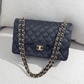 CHANEL Classic Black caviar jumbo Classic Double Flap Large