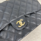 CHANEL Classic Black caviar jumbo Classic Double Flap Large