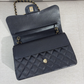 CHANEL Classic Black caviar jumbo Classic Double Flap Large