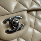 Chanel Classic Beige Clair Lambskin Quilted Medium Double Flap Bag W Silver Hw