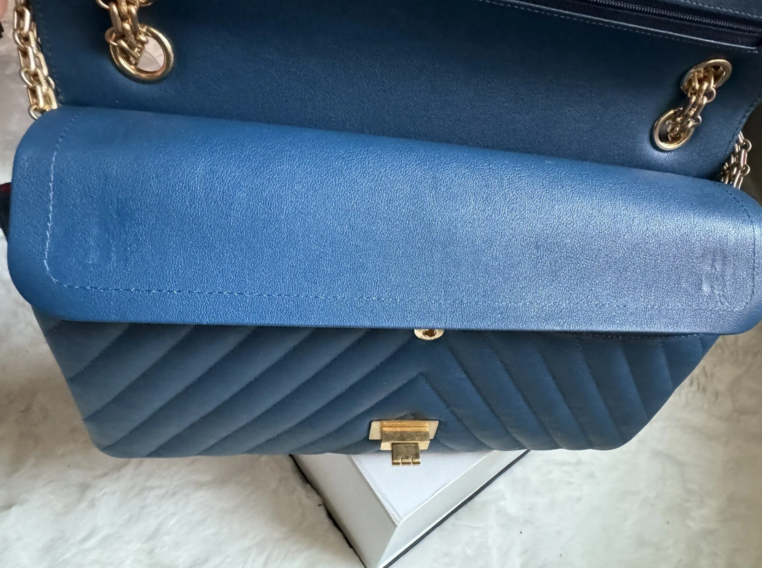 Chanel Reissue 2.55 Flap Bag Chevron Aged Calfskin 226