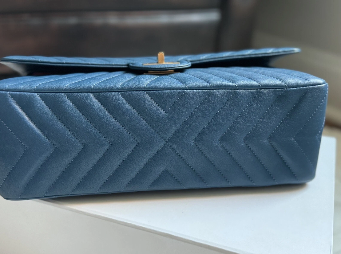 Chanel Reissue 2.55 Flap Bag Chevron Aged Calfskin 226